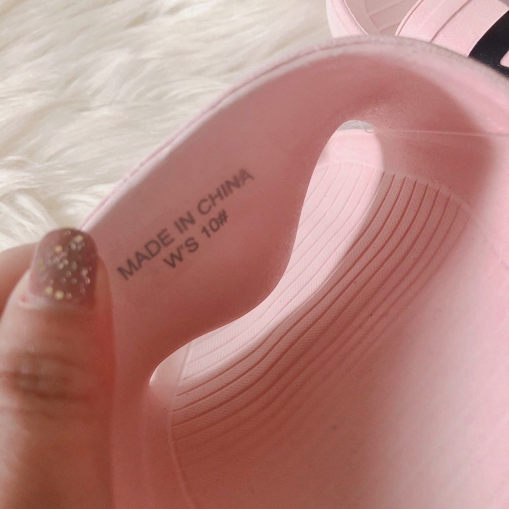 Fila Women’s Light Pink Logo Sleek Slide - Picture 8 of 8